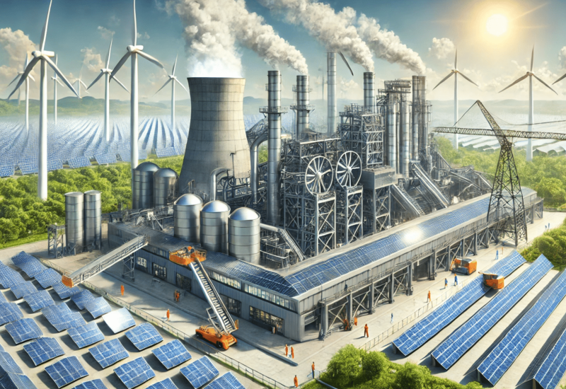 Vision Klimaneutrale Stahlindustrie – KI-generiert