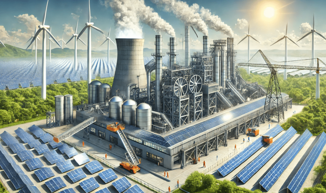 Vision Klimaneutrale Stahlindustrie – KI-generiert
