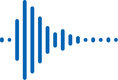 Audio icon blau