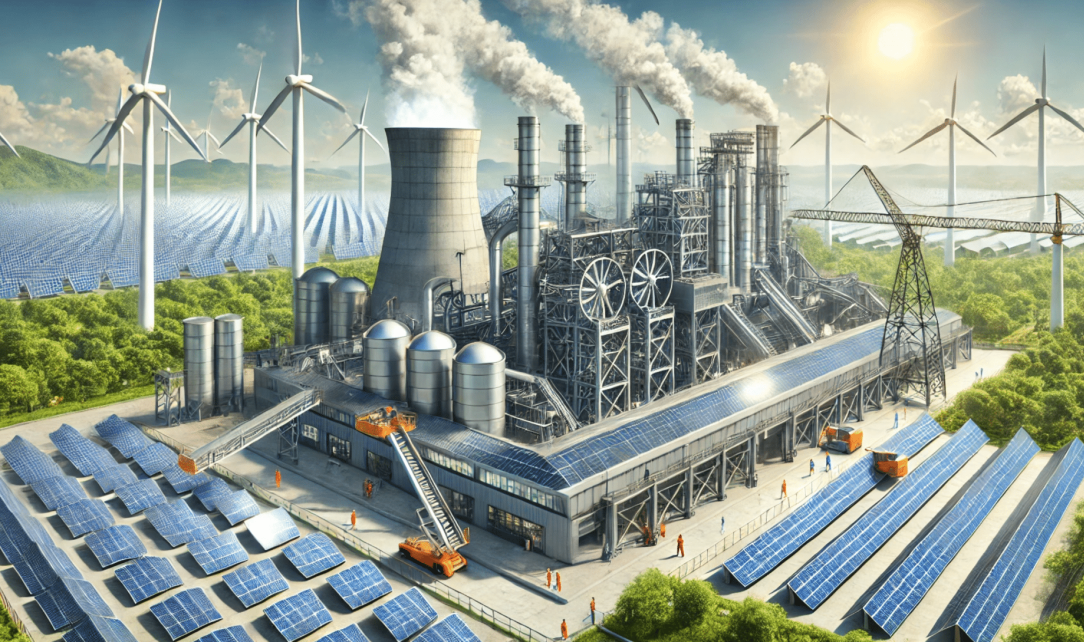 Vision Klimaneutrale Stahlindustrie – KI-generiert